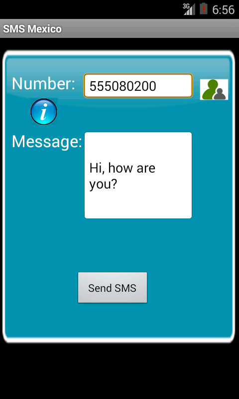 Android application Free SMS Mexico screenshort