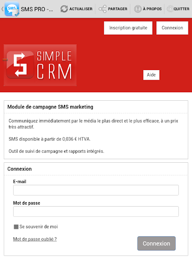 SMS PRO - envoi en masse