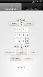 Matrix Calculator and Analysis poster 1