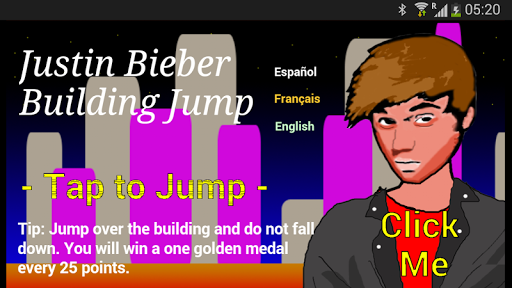 Justin Bieber Building Jump