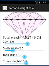 Diamond weight calculator poster 2