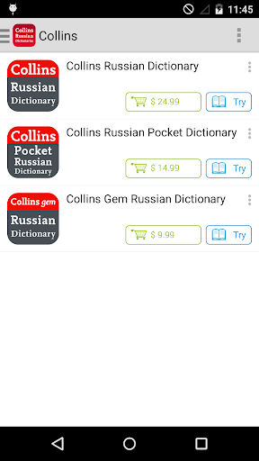 Collins EnglishRussian dict.