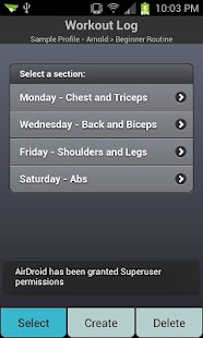 Free Download Workout Log Basic APK for Android