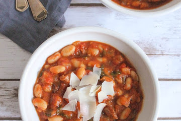 Tomato and White Bean Stew with Chicken Sausage