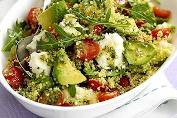 Tricolore couscous salad