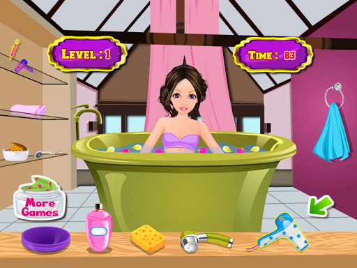 relaxing salon girls games