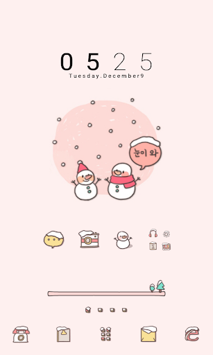 snow and dodol launcher theme