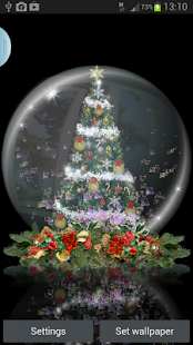 Snow Globe Christmas Tree LWP(圖7)-速報App