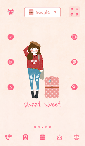 【免費個人化App】달이(sweet) 도돌런처 테마-APP點子