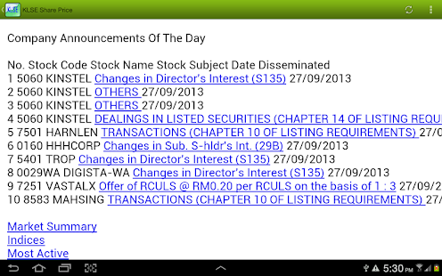 KLSE Share Price Screenshots 3