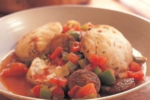 Cajun Stew with Biscuits