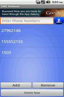 SMS And Call Defendor APK Screenshot #2