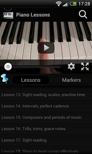 Piano lessons on video