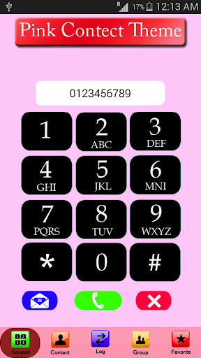 Pink Contact Theme:Dialer