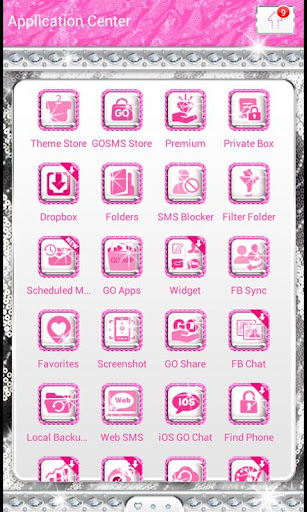 【免費個人化App】Glamour Pink Luxury Theme SMS★-APP點子