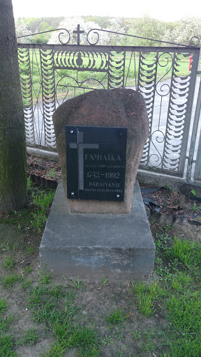 Kamień Pamiątka Parafianie 1742 