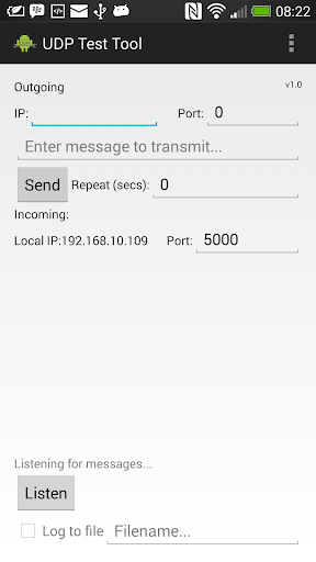 UDP Test Tool for Android