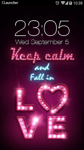 FALL IN LOVE HEART PINK THEME