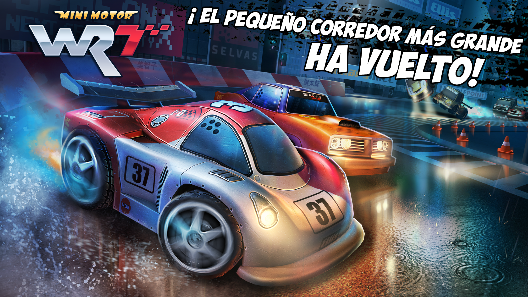 Android application Mini Motor Racing WRT screenshort