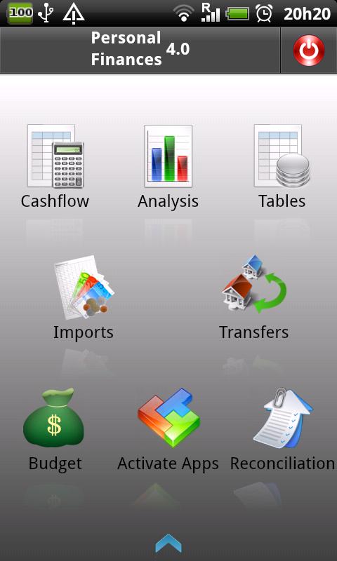 Android application Personal Finances screenshort