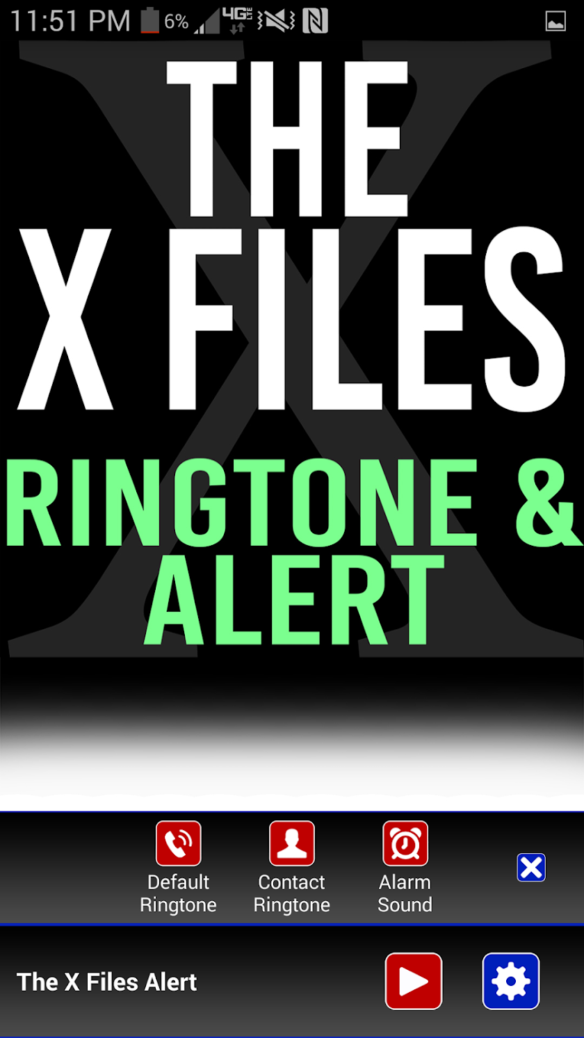 The X-Files Theme Ringtone Screen 2