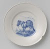 Pair of plates with Rearing Horses