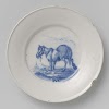 Pair of plates with Rearing Horses
