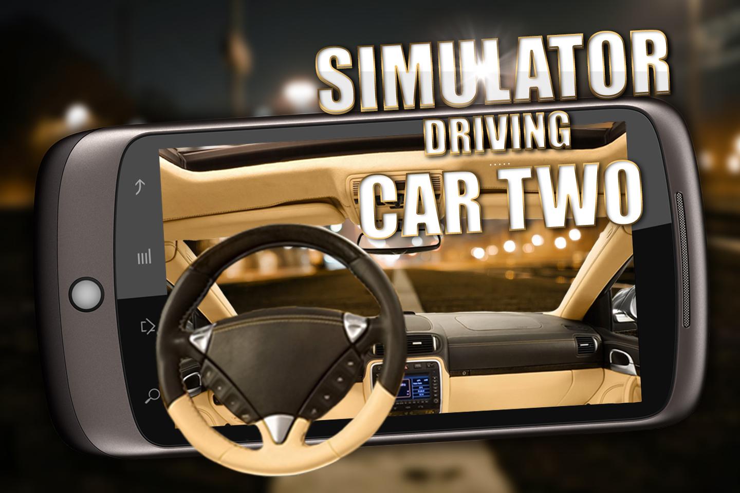 Android application Simulator driving car two screenshort