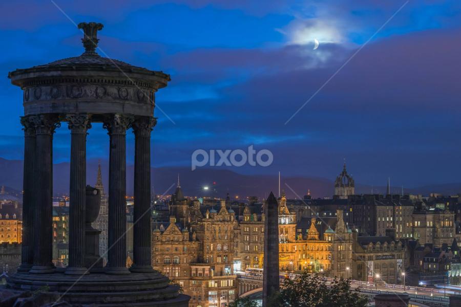 Calton Hill by Wei Ding - Buildings & Architecture Public & Historical