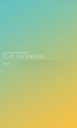 2014 플립 캘린더 위젯 Flip Calendar