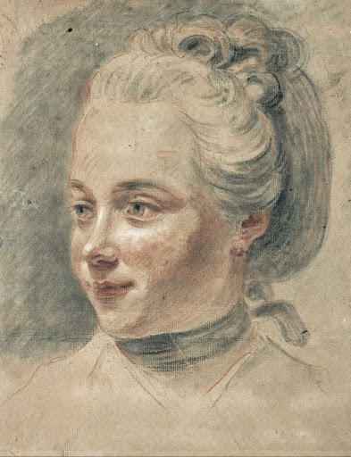 Three-Quarter View of the Head of a Girl, Turning to the Left