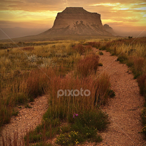 Pawnee Butte's N. Co. by Johnny Gomez - Landscapes Prairies, Meadows & Fields