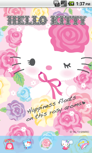 Hello Kitty Rosy Aroma Theme