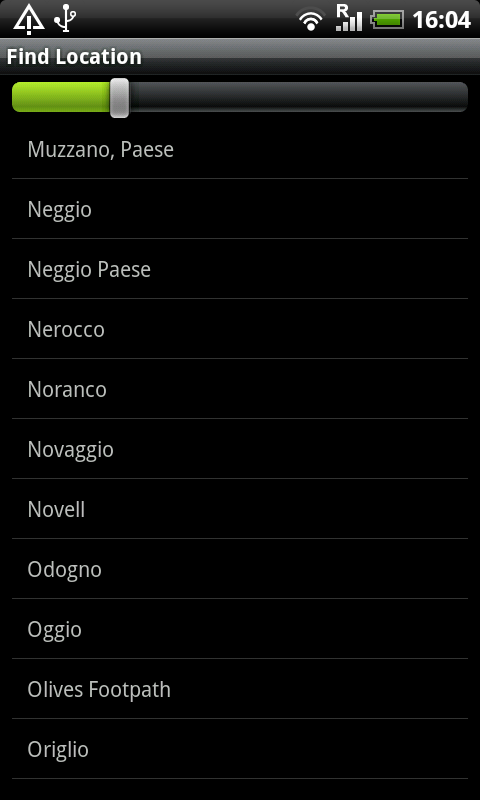 Lugano Street Map Screen 2