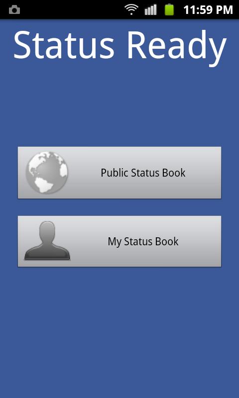 Android application Status Ready screenshort