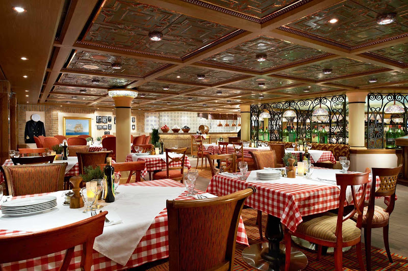 When you're in the mood for Italian cuisine, head to the Cucina Del Capitano restaurant during your Carnival Breeze cruise.