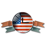 USA Flag. American Clock. 1.0 Icon