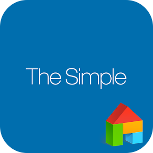 Simple_blue LINELauncher theme 4.1