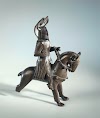 Possibly candlestick: Mounted knight