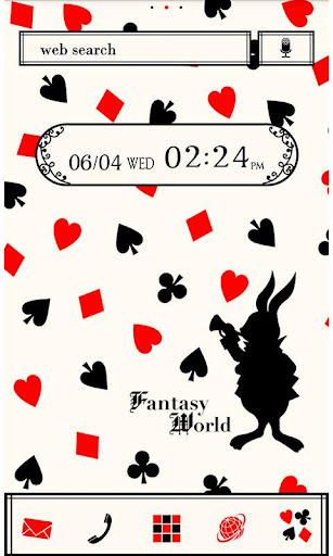 Cute Theme-Cards in Wonderland 1.0 Windows u7528 1