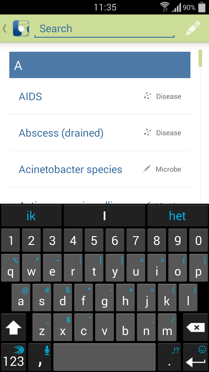 InfectionGuide Screen 2