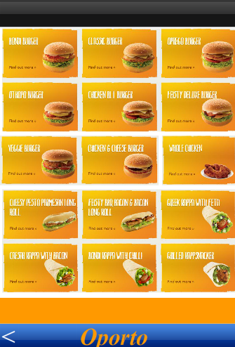 Fast Food Menu Prices Screen 2