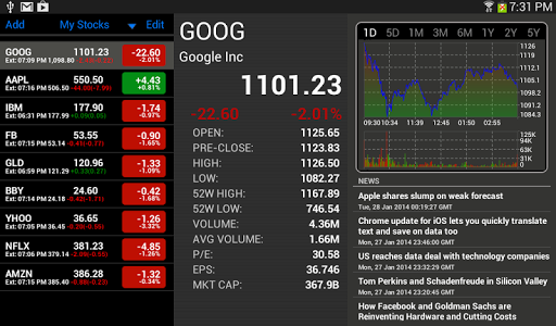 Stock Tracker HD