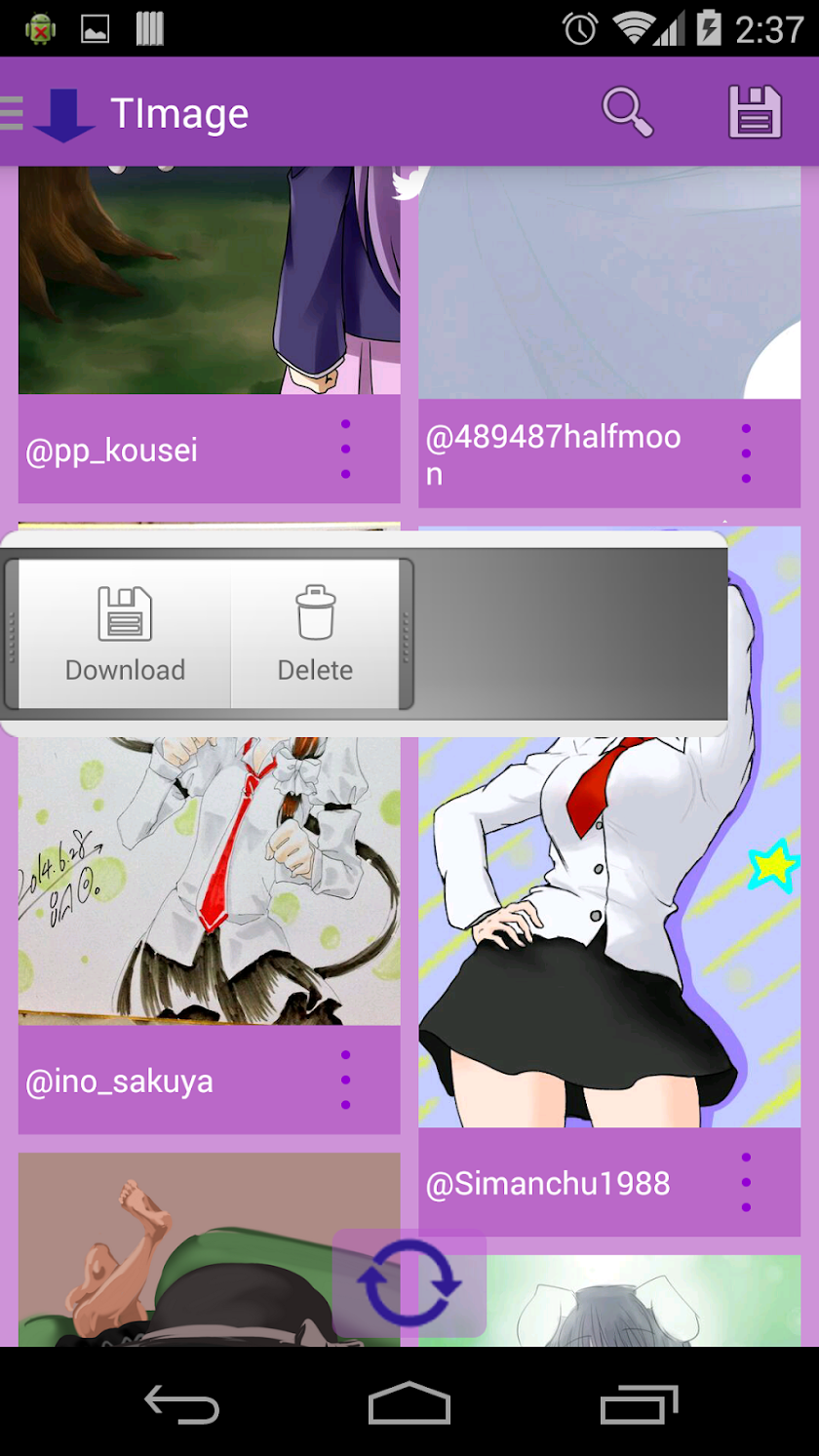 画像検索アプリ TImage Screen 2