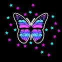 3D colorful butterfly 2 logo