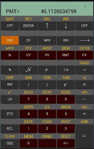 Ba Financial Calculator plus