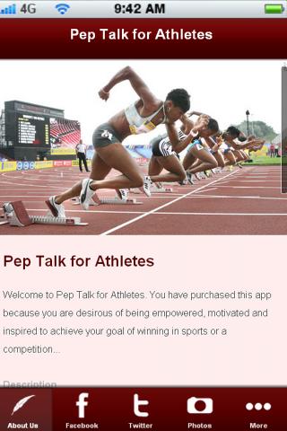 Pep Talk for Athletes