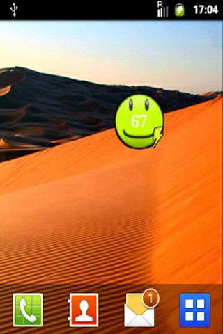 Smile battery widget