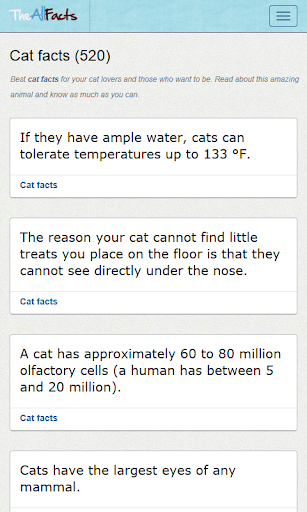 Cat facts