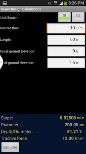 Sewer design calculations(圖1)-速報App